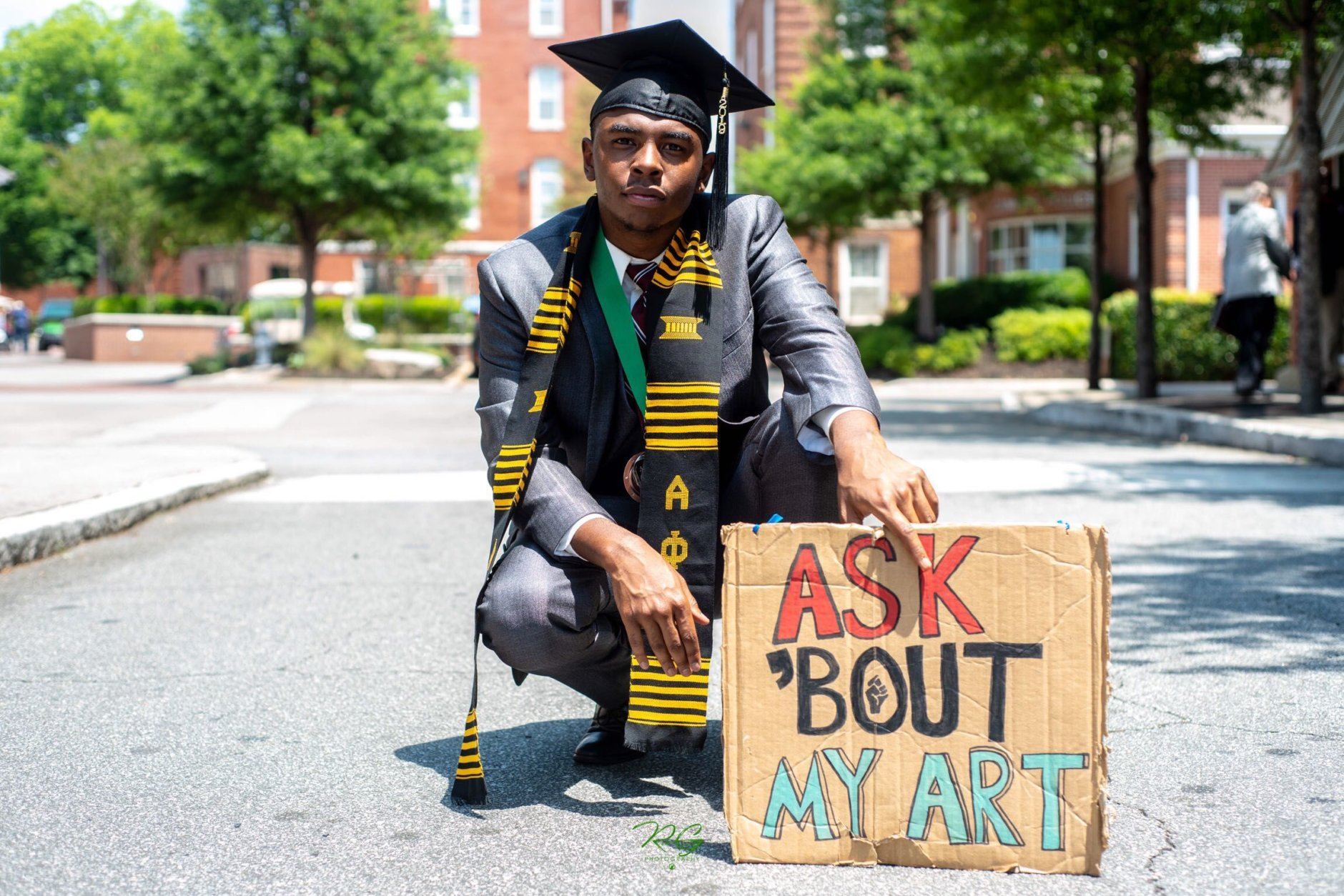 Quintin Paschall, Morehouse College class of 2019, will be teaching I the fall. He says being relieved of student debt means “I’ll be able to give that much more to my students.” (Courtesy Quintin Paschall)