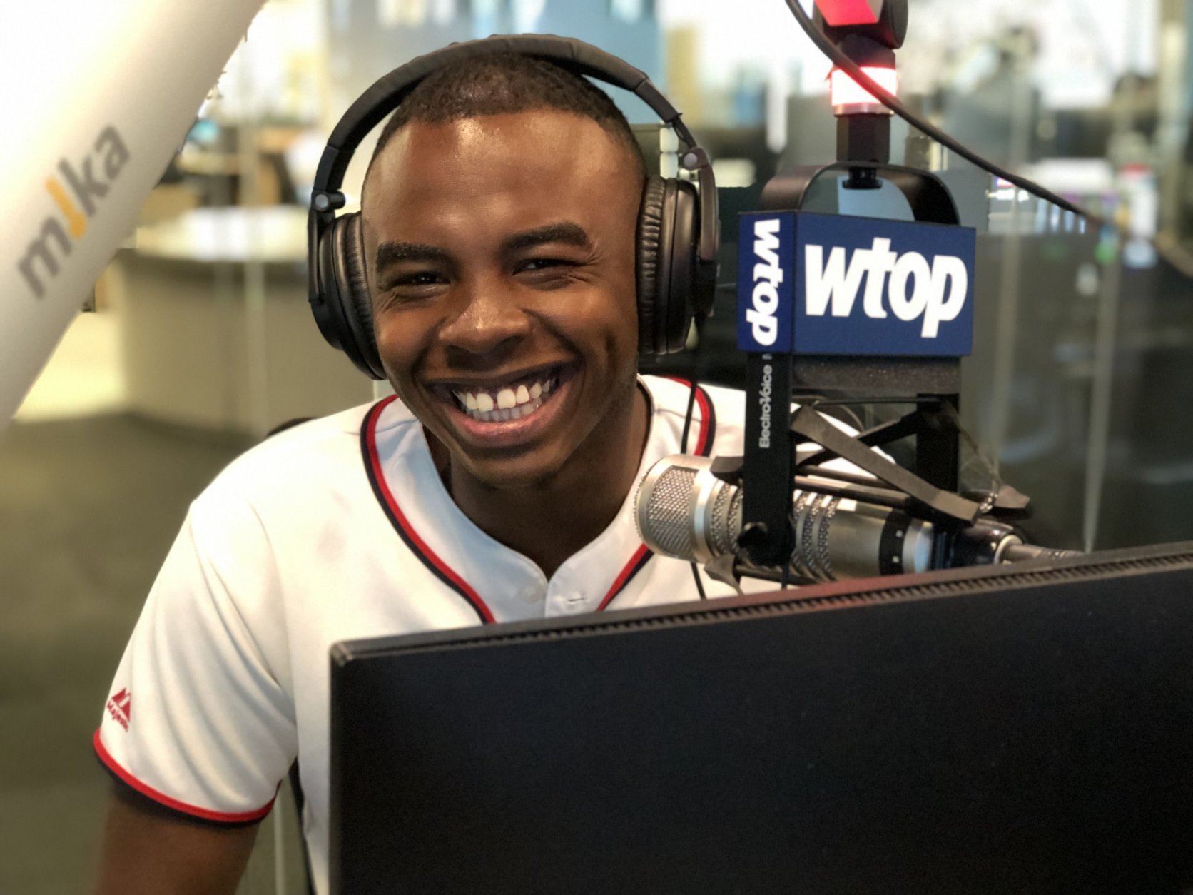 Quintin Paschall, DC native, Anacostia resident and “proud HBCU” graduate visited WTOP to talk about that moment during the Morehouse College commencement when the class of 2019 learned their student debt would be wiped out thanks to a grant from billionaire Robert F.Smith. (WTOP/Kate Ryan)