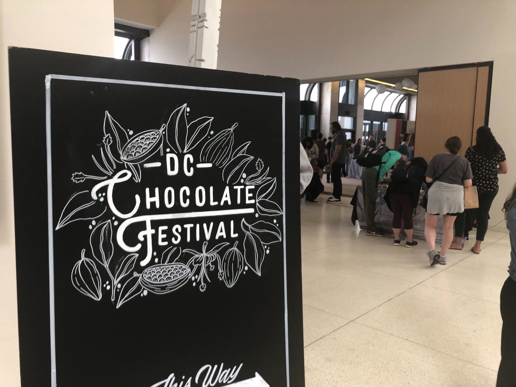 The French Embassy hosted the D.C. Chocolate Festival on May 4, 2019. (WTOP/Melissa Howell)