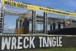 The new WreckTangle obstacle course in Ocean City. (WTOP/John Domen)