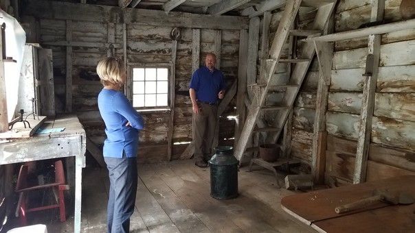 The interior of the Bayly Cabin in Cambridge, Maryalnd. (Courtesy Dorchester County)