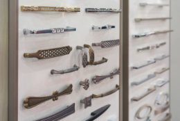 Variety of furniture at the stand of the crustacean. Industry