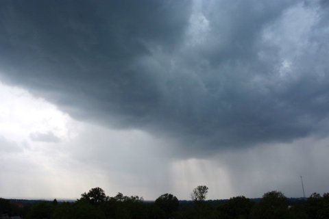 Scattered thunderstorms could bring hail, strong wind to western Maryland