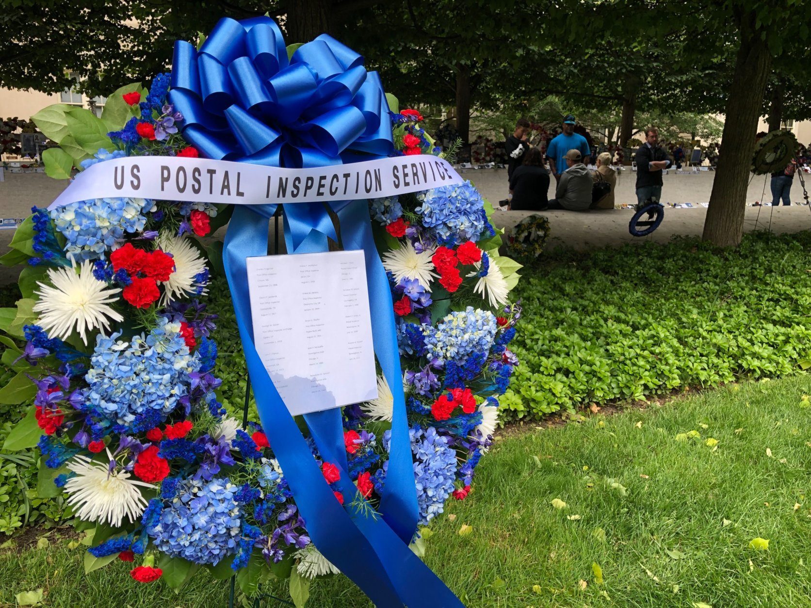 Washington DC,National Law Enforcement Officers Memorial,wreath
