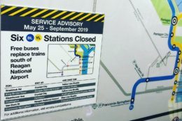 metro shutdown map
