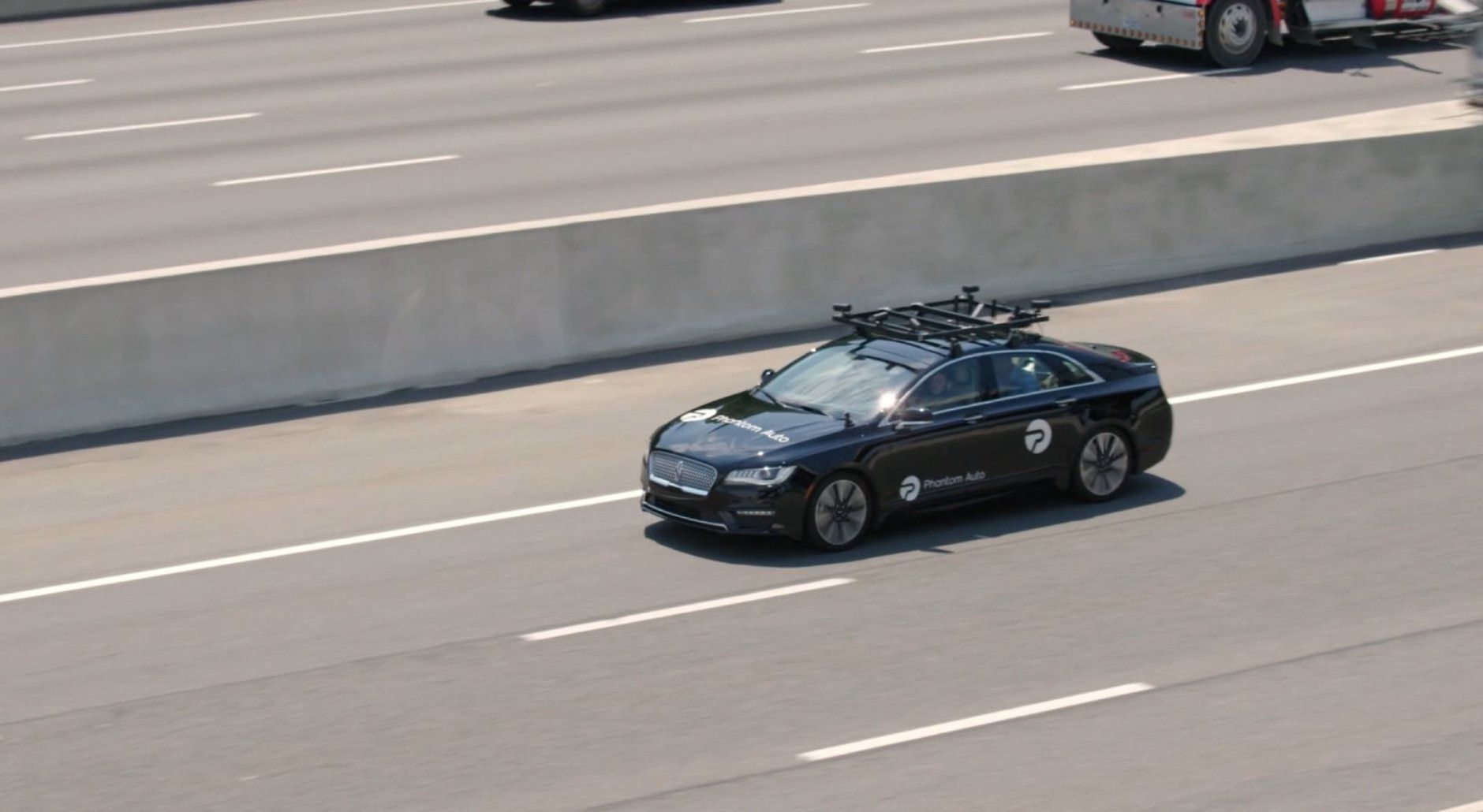 Transurban tests a self-driving car on I-95. (Courtesy Transurban)