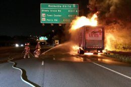 tractor-trailer fire
