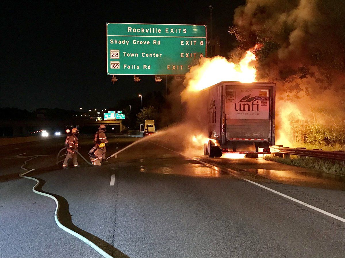tractor-trailer fire