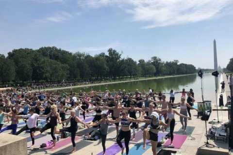 Om, what? Yoga on the Mall draws thousands