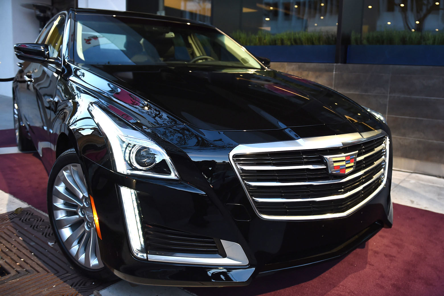 The 2015 Cadillac CTS on display at The Hollywood Reporter Nominees Night presented by Cadillac, with Delta, Roberto Coin, and Neiman Marcus Beverly Hills at Spago on Mon. Feb. 2, 2015, in Beverly Hills, Calif. (Photo by Jordan Strauss/Invision for The Hollywood Reporter/AP Images)