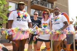 Members of the AFGE Union on the union's float at the 2019 Capital Pride Parade. (Courtesy Shannon Finney Photography)