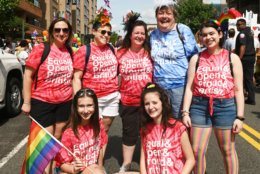 Families from Great Britain celebrating Pride Month during the 2019 Capital Pride Parade. (Courtesy Shannon Finney Photography)