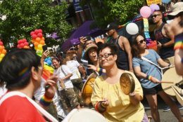 The Korean Queer and Transgender Association drum circle at the 2019 Capital Pride Parade. (Courtesy Shannon Finney Photography)
