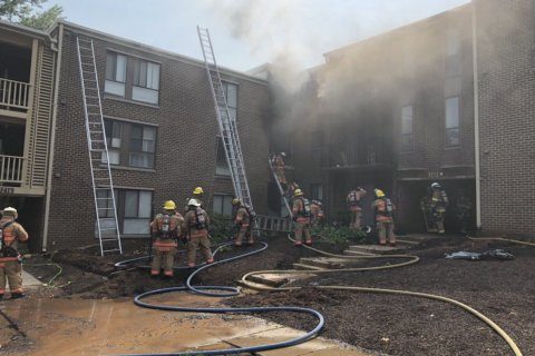 Civilian, firefighter injured in Montgomery County apartment blaze