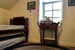Trundle beds in the upstairs room in Swains Lockhouse. The Lockhouse can sleep up to 8 people. (WTOP/Kate Ryan)