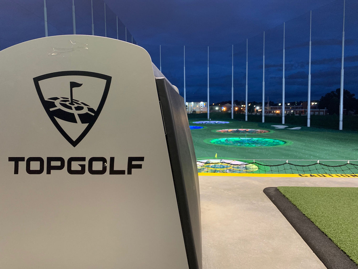 The new Topgolf National Harbor is set to open later in June, but the company has no immediate plans to close their Alexandria location. (WTOP/Noah Frank)
