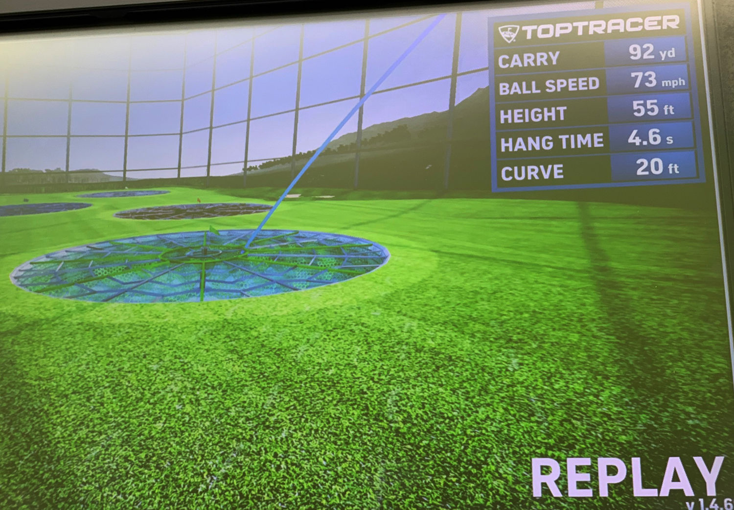 Topgolf National Harbor will feature Toptracer technology, which tracks shots the same way as during televised broadcasts of the PGA Tour. (WTOP/Noah Frank)
