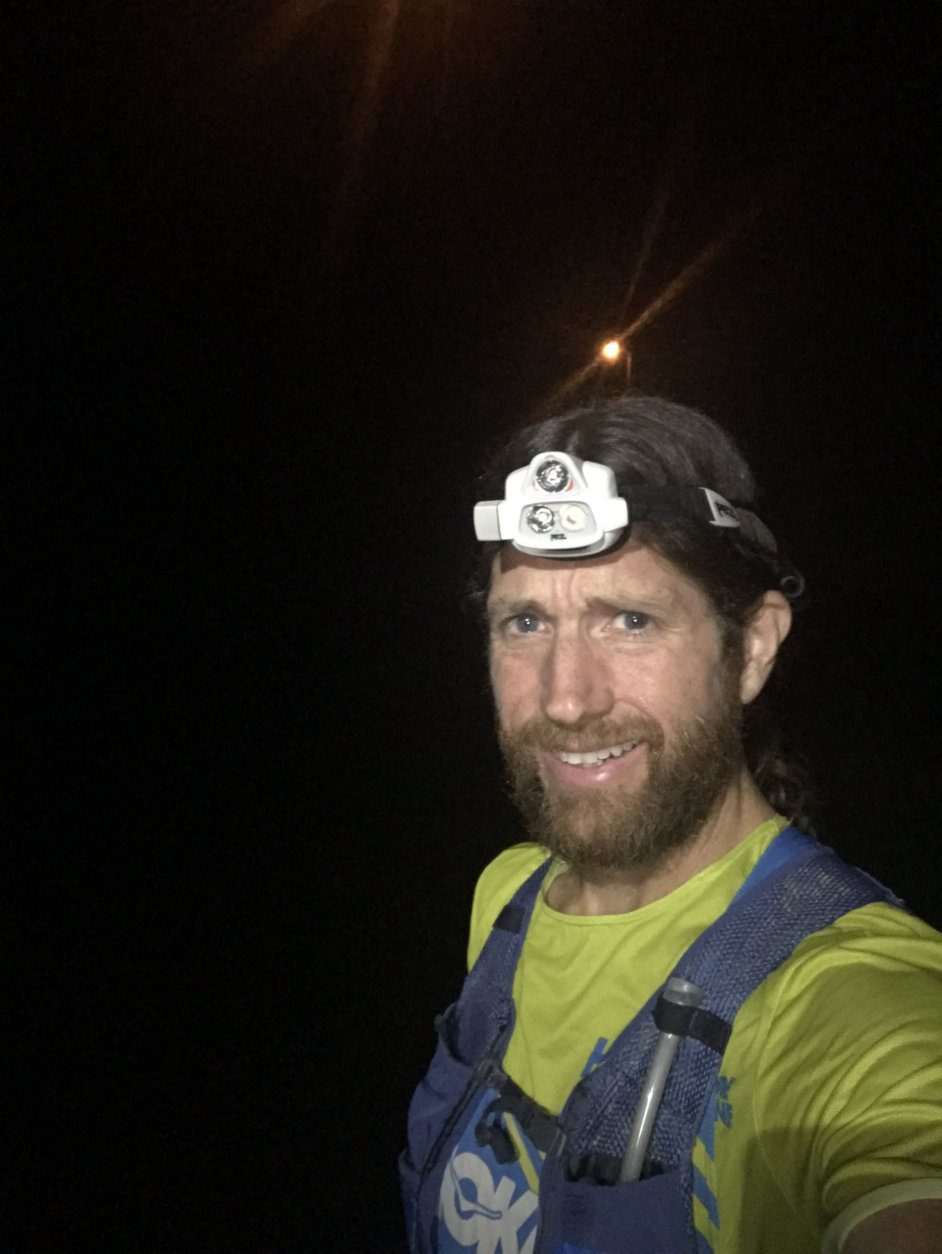 Wardian, of Arlington, Virginia, ran the 89.9 miles of the Beltway in 17 hours, 54 minutes and 59 seconds. (Courtesy Michael Wardian)