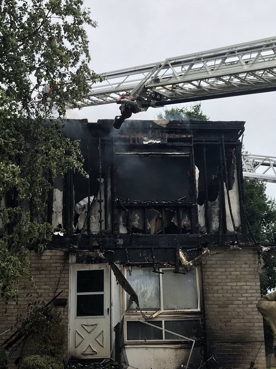 First responders are still working to determine the exact number of residents displaced, though a fire official deemed the building a "total loss." (Courtesy Frederick County Fire and Rescue Services)