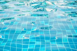 Blue ripped water in swimming pool (swimming, pool,wave)