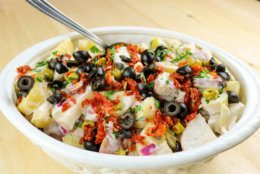 Potato salad with a Greek yogurt dressing