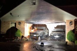Sparklers thrown in the trash caused a house fire in Fairfax County, Virginia, the resulted in $11,000 in damages. (Courtesy Fairfax County Fire and Rescue)