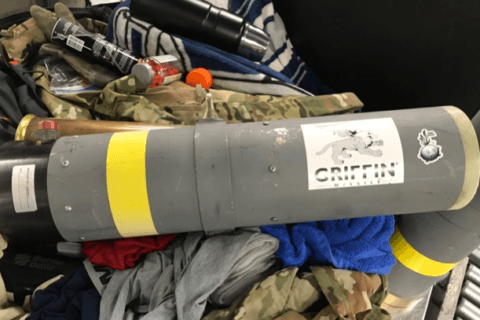 Missile launcher confiscated from luggage at BWI Airport
