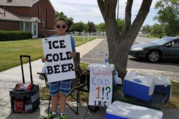 Utah boy promotes ‘Ice cold beer’ at root beer stand