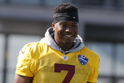 Haskins continues to learn, make strides in first training camp