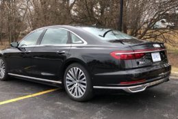 The A8 L is close to the top of the food chain for large, executive-sized luxury cars. (WTOP/John Aaron)