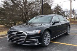 The Audi A8 L offers a serene atmosphere on the road and its doors have the feel of a bank vault closing. (WTOP/John Aaron)