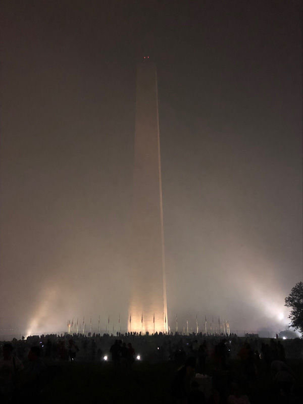After a smoky Thursday night, air quality has since returned to normal. (WTOP/Michelle Basch)