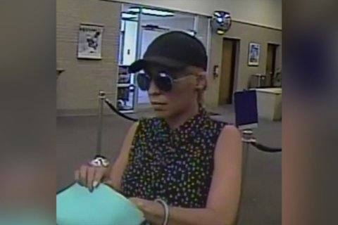 ‘Pink Lady Bandit’ is on the loose robbing banks across the East Coast