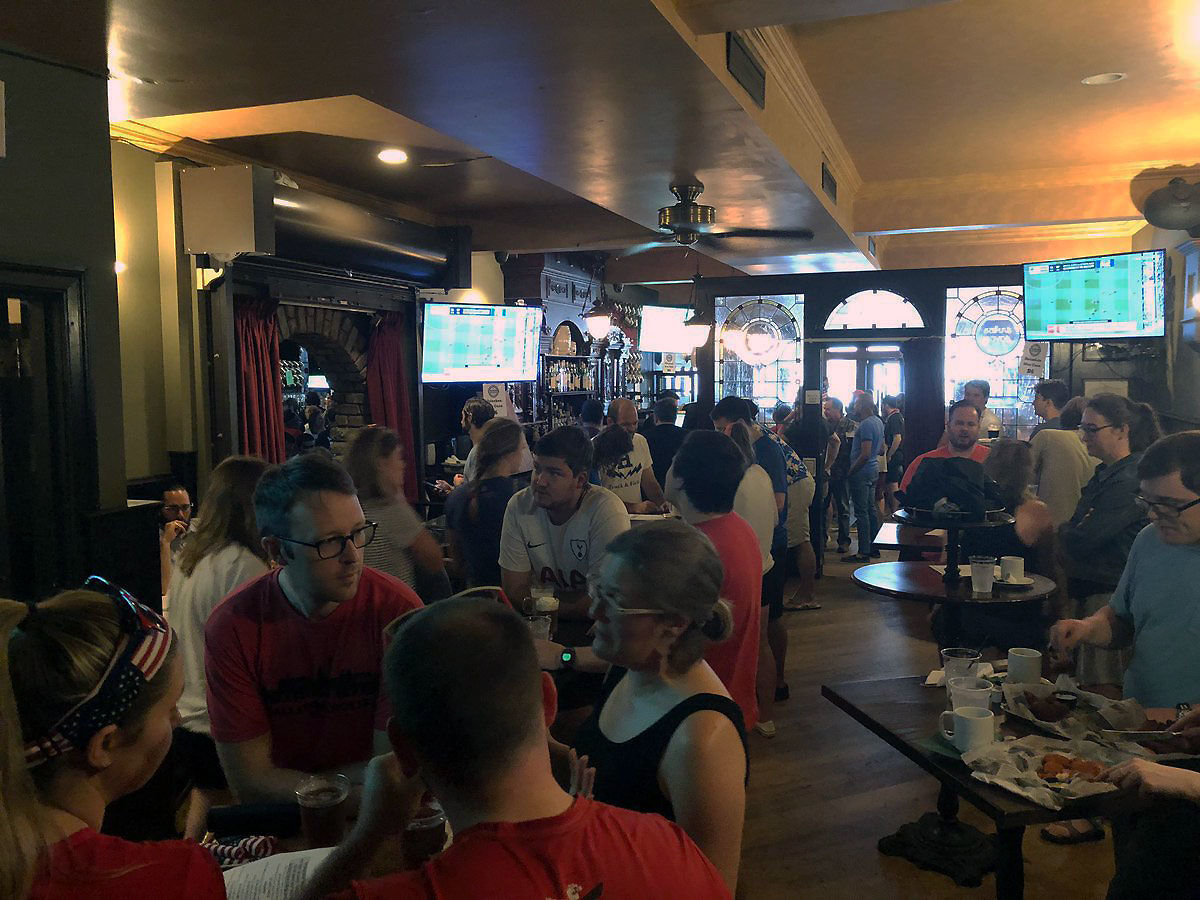 One soccer fan said she recently returned from France, and people in the tournament's host nation were just as excited about the games as they are in the U.S. (WTOP/Keara Dowd)