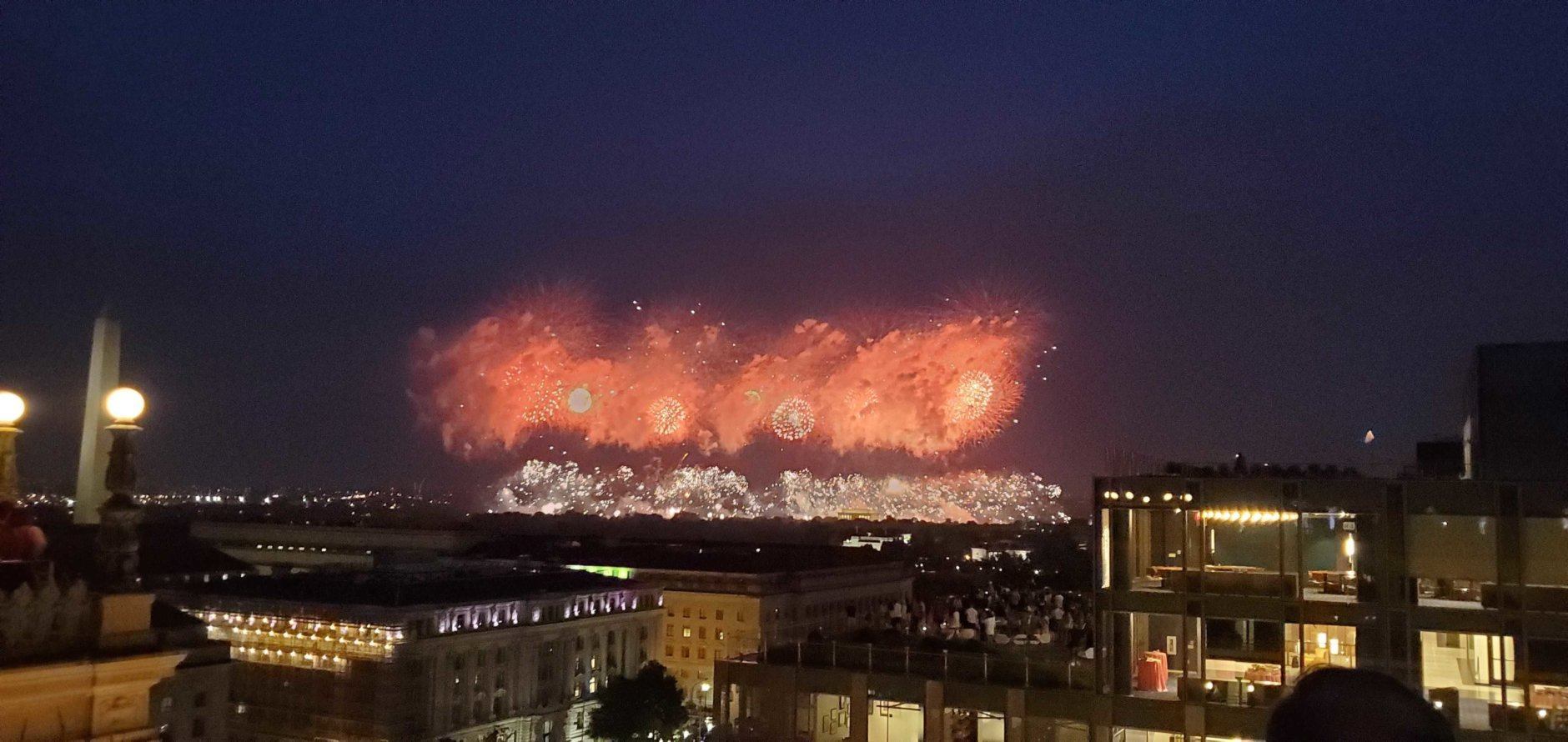 Two of the U.S. biggest pyrotechnic companies, Phantom Fireworks and Fireworks by Grucci, donated their services and products to this year’s show. (WTOP/Jared Ruderman)