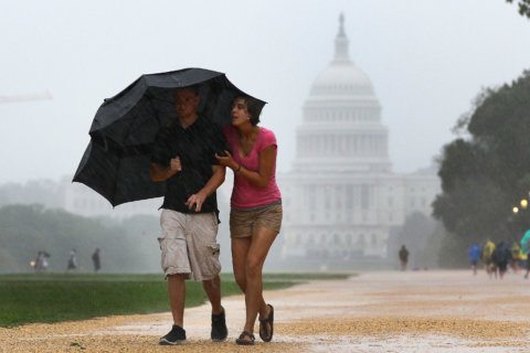 Steamy Saturday turns stormy and rainy throughout DC area