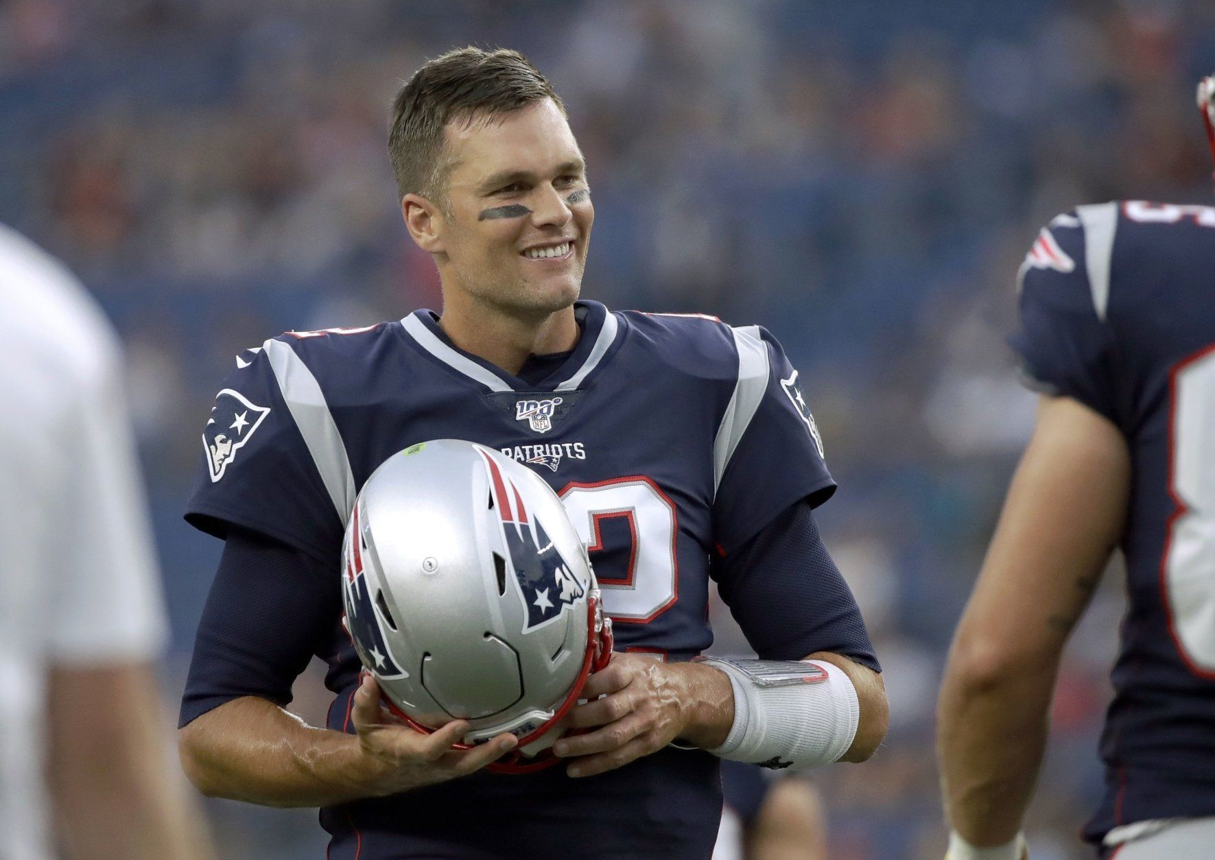 <p><b>C&#8217;mon, Tom Brady has to slow down <i>now</i>, right? <i>Right?!</i></b></p>
<p>Spoiler alert: This is the first question to every one of these sections until the GOAT finally hangs up his cleats.</p>
<p>Whether he plays particularly well or not, the 42-year-old Brady is <a href="https://profootballtalk.nbcsports.com/2019/05/12/at-age-42-even-a-mediocre-year-would-be-unprecedented-for-tom-brady/" target="_blank" rel="noopener noreferrer" data-saferedirecturl="https://www.google.com/url?q=https://profootballtalk.nbcsports.com/2019/05/12/at-age-42-even-a-mediocre-year-would-be-unprecedented-for-tom-brady/&amp;source=gmail&amp;ust=1567097099847000&amp;usg=AFQjCNGgw2RJZBqIgr1_grdo4Hc7LN_oFQ">making history just by being in New England&#8217;s starting lineup</a>. He&#8217;s in <a href="https://profootballtalk.nbcsports.com/2019/07/05/video-shows-tom-brady-running-faster-now-than-at-the-combine/" target="_blank" rel="noopener noreferrer" data-saferedirecturl="https://www.google.com/url?q=https://profootballtalk.nbcsports.com/2019/07/05/video-shows-tom-brady-running-faster-now-than-at-the-combine/&amp;source=gmail&amp;ust=1567097099847000&amp;usg=AFQjCNGyJRFPk30GKD1DscSDHOzKAz_-Pg">the best shape of his life</a> and hasn&#8217;t shown signs of slowing down. But Father Time is undefeated, and sometimes visits his victims in-season (remember Peyton Manning&#8217;s precipitous decline?) so Brady&#8217;s not really in the clear unless and until he&#8217;s clutching yet another Super Bowl MVP trophy at season&#8217;s end.</p>
