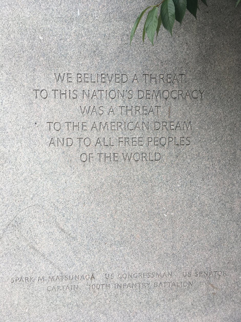 <p>Kelley said the memorial is the only one in D.C., and perhaps the country, to contain an apology. “We have a nation that has the capacity to apologize for its mistakes. Let’s hope we never lose that.”</p>
