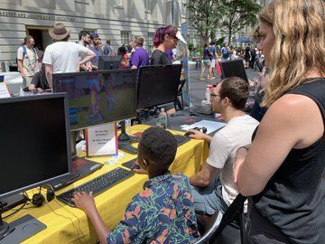 The games displayed included old school games and consoles to newer games developed by underrepresented communities in the gaming world. 