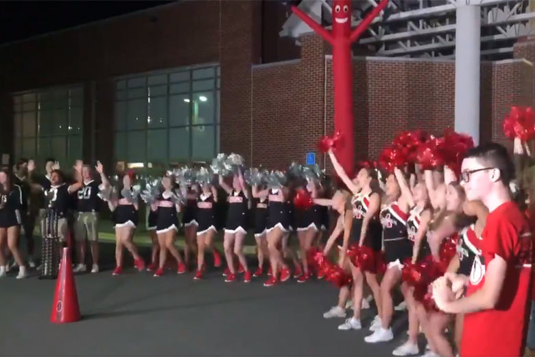 cheerleaders at James Madison High School
