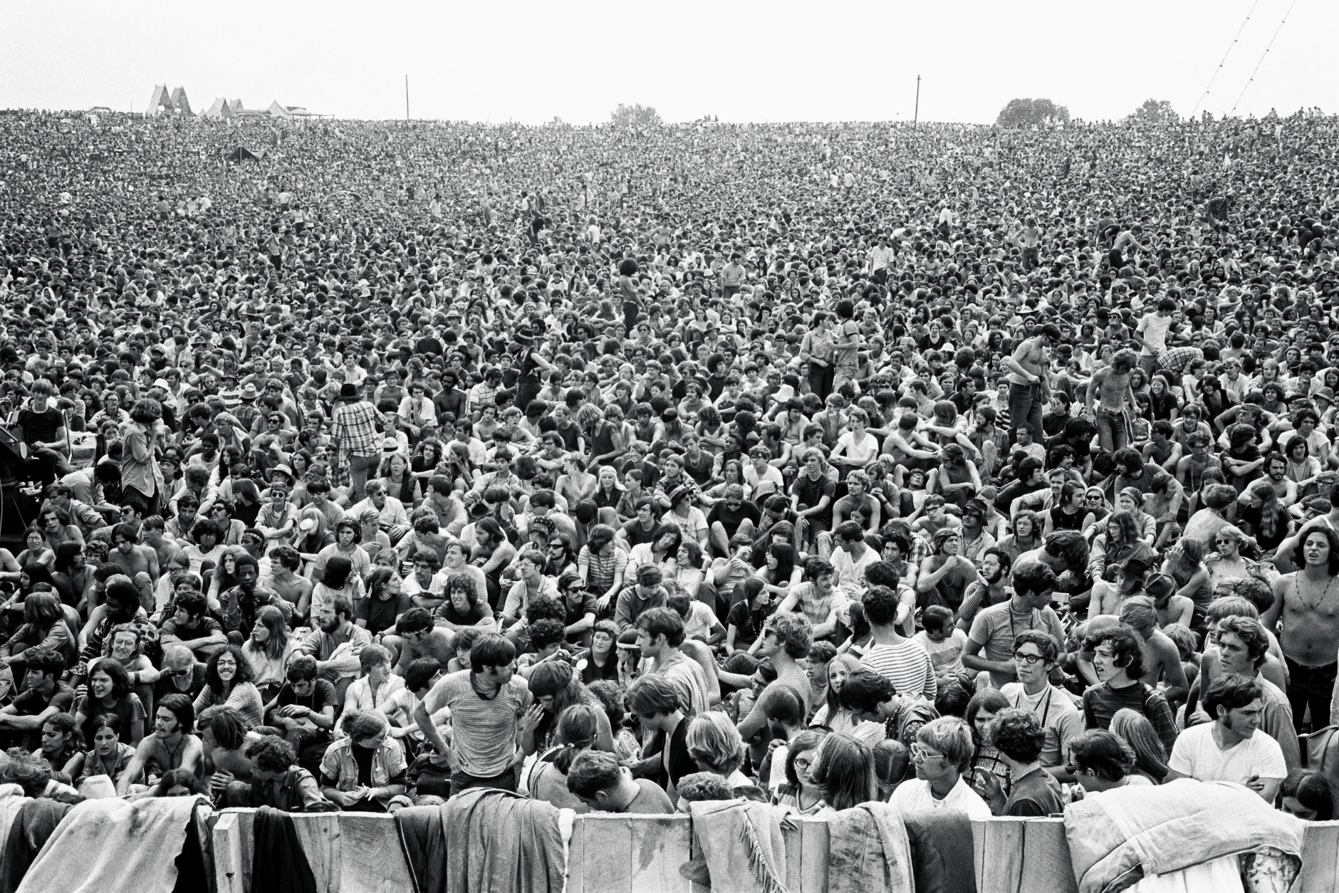 Crowd at Woodstock Festival