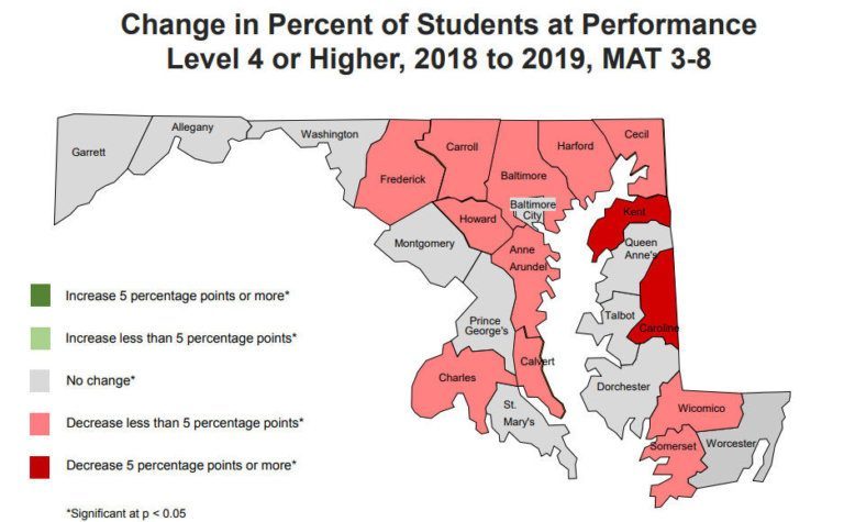 Maryland’s PARCC results show dip in math, improvements in