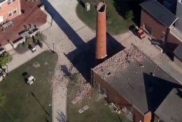 An explosion in a boiler room at the McDonogh School in Owings Mill, Maryland, injured two adults a child Sept. 18. (Courtesy NBC Washington)