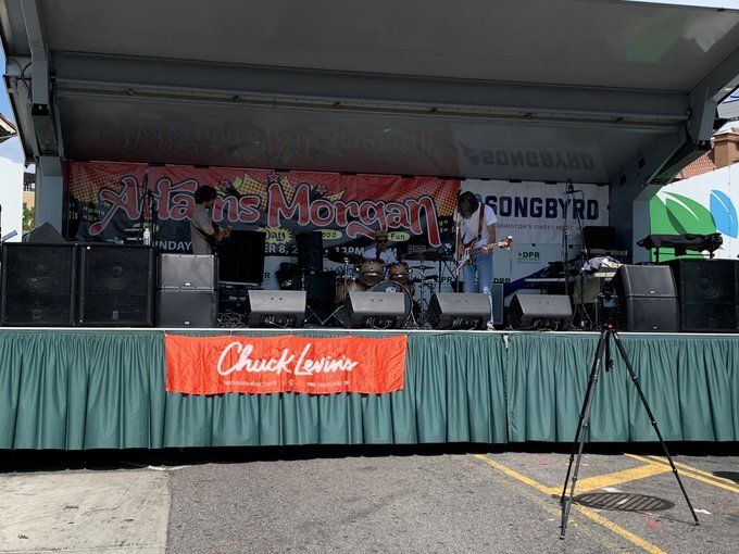 A stage hosts a number of acts at Adams Morgan day on Sept. 8, 2019.