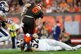 <p><b><i>Rams 20</i></b><br />
<b><i>Browns 13</i></b></p>
<p>In a battle of former No. 1 picks at QB and Cleveland&#8217;s first Sunday night game in 11 years, neither Jared Goff nor Baker Mayfield looked particularly good and the Browns certainly didn&#8217;t look ready for primetime — in more ways than one. While I&#8217;m not ready to say the Dawg Pound&#8217;s playoff hopes are a case of barking up the wrong tree, Baker&#8217;s slow start should remind us a trip to the postseason is not the foregone conclusion <a href="https://profootballtalk.nbcsports.com/2019/09/21/baker-mayfield-browns-players-expect-a-playoff-berth/">he thinks it is</a>.</p>
