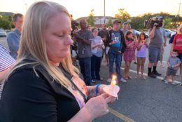 A candlelight vigil was held for Jacob and Sarah Hoggle on the spot that the search for the two missing children began five years ago. 