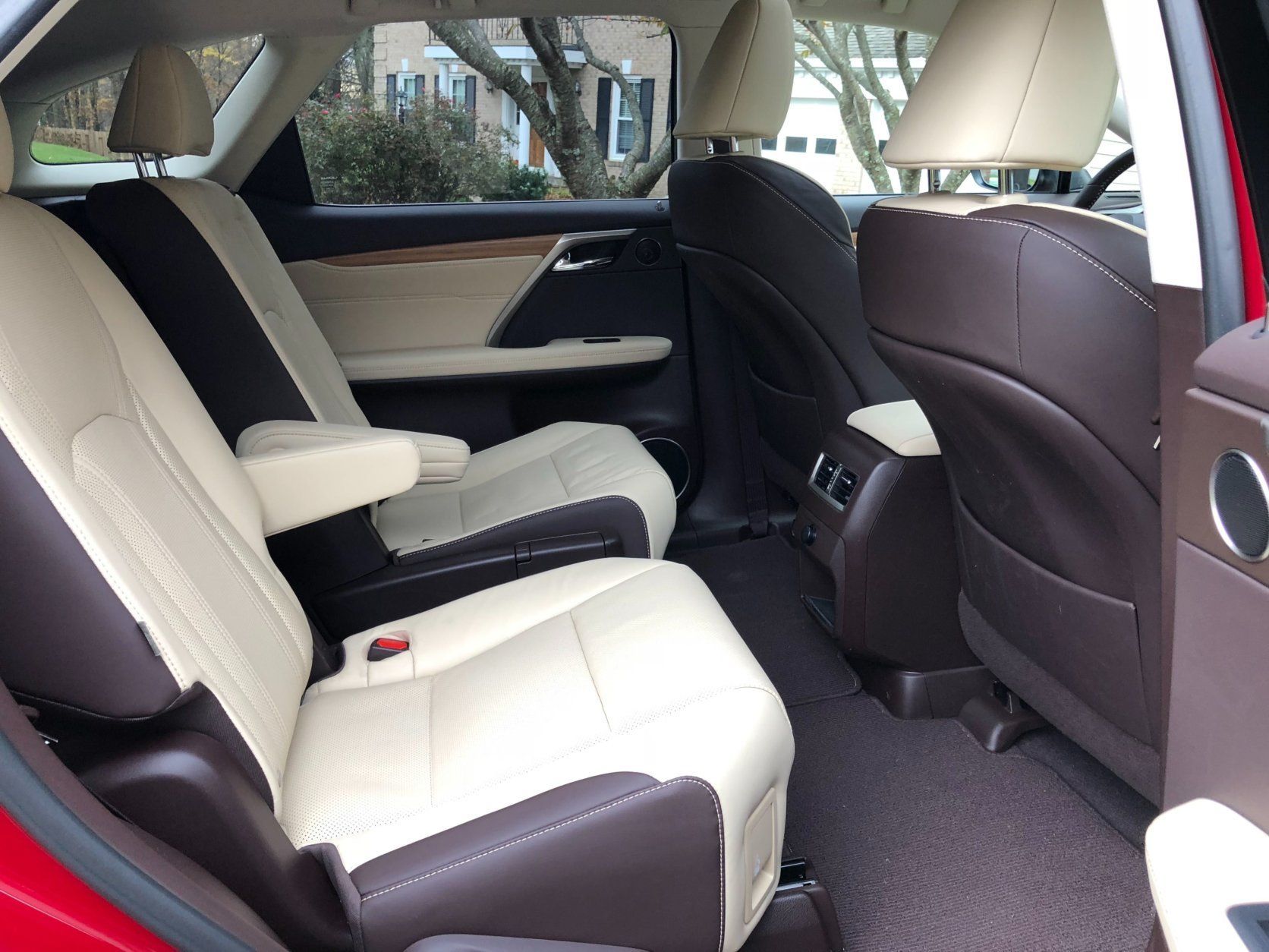 <p>Both RX models have plenty of space for front and backseat riders with a decent amount of head and leg room for the crossover class.</p>
<p>The second row of the RX 350L had optional captain’s chairs limiting it to two people. The RX 350L is stretched by over 4 inches allowing space for a third row of seats. That third row is a great addition but it’s really meant for children or smaller adults on short trips only. Getting in and out of either RX is easy with large doors.</p>
