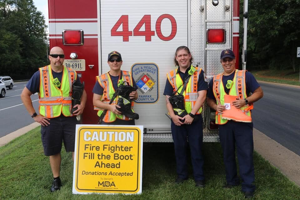 fairfax firefighters fill the boot