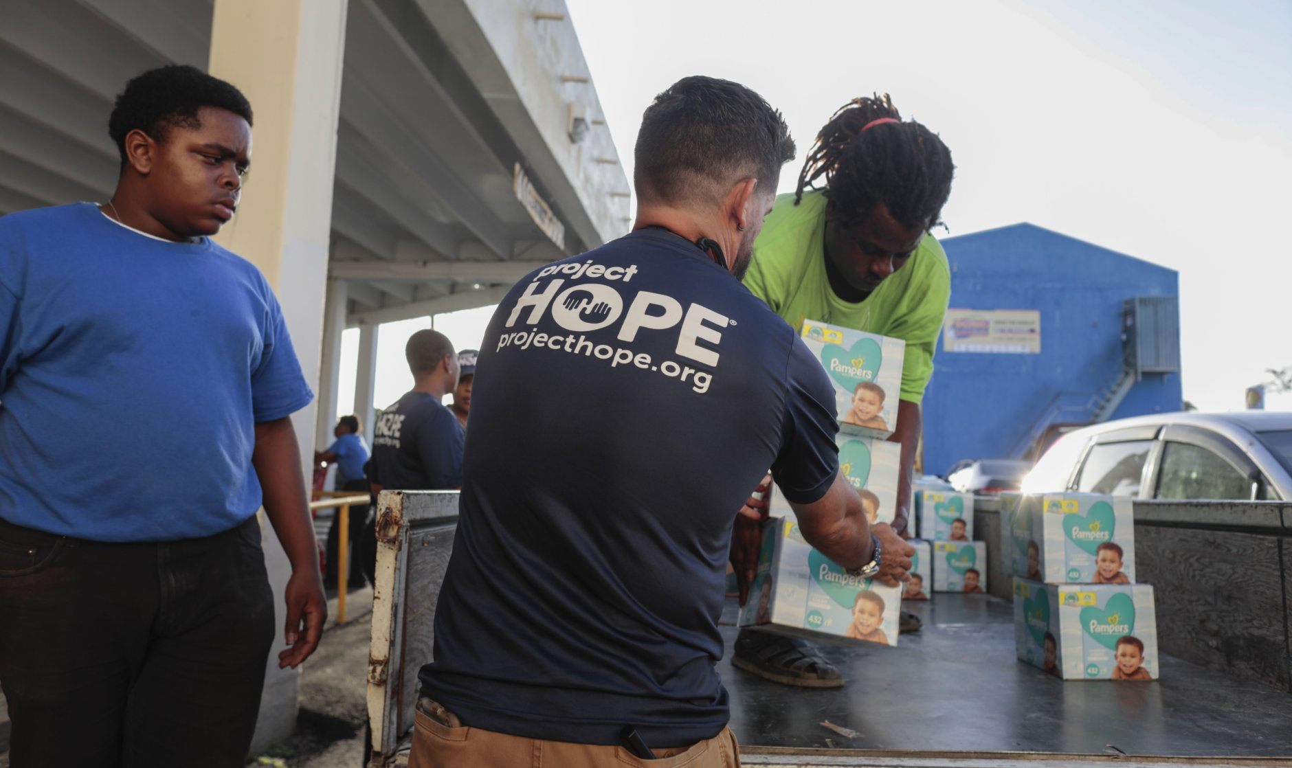 Gustavo Pagan, Logistician for Project Hope,  in Bahamas, Wednesday, Sept.4, 2019. (Javier Galeano, Project Hope)