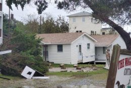 Hurricane Dorian damage on North Carolina's Ocracoke Island